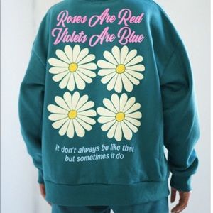 Roses Are Red Sweatshirt by Yellow the Label